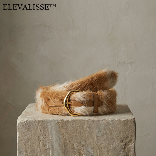 Elevalisse THE ARCTIC FOX FAUX-FUR BELT